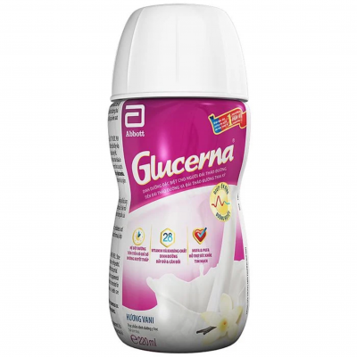 Lóc 6 chai Sữa nước tiểu đường Glucerna - 220ml DÀNH CHO NGƯỜI ĐÁI THÁO ĐƯỜNG